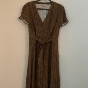 LOFT animal print dress- Size 2P